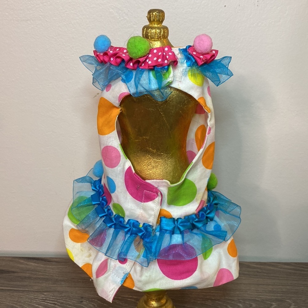Polka Dot Party Dress & Hat - Picture 5 of 8